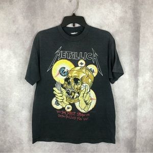 Vintage 1988 Metallica Shortest Straw Pushead Shirt